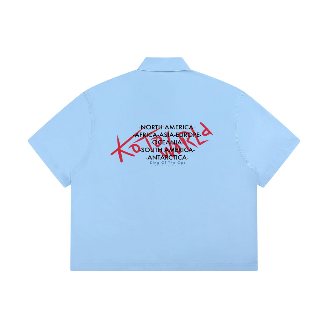 King Of The Ops Light Blue T-Shirt graphic design