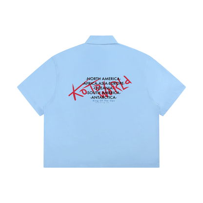 King Of The Ops Light Blue T-Shirt graphic design