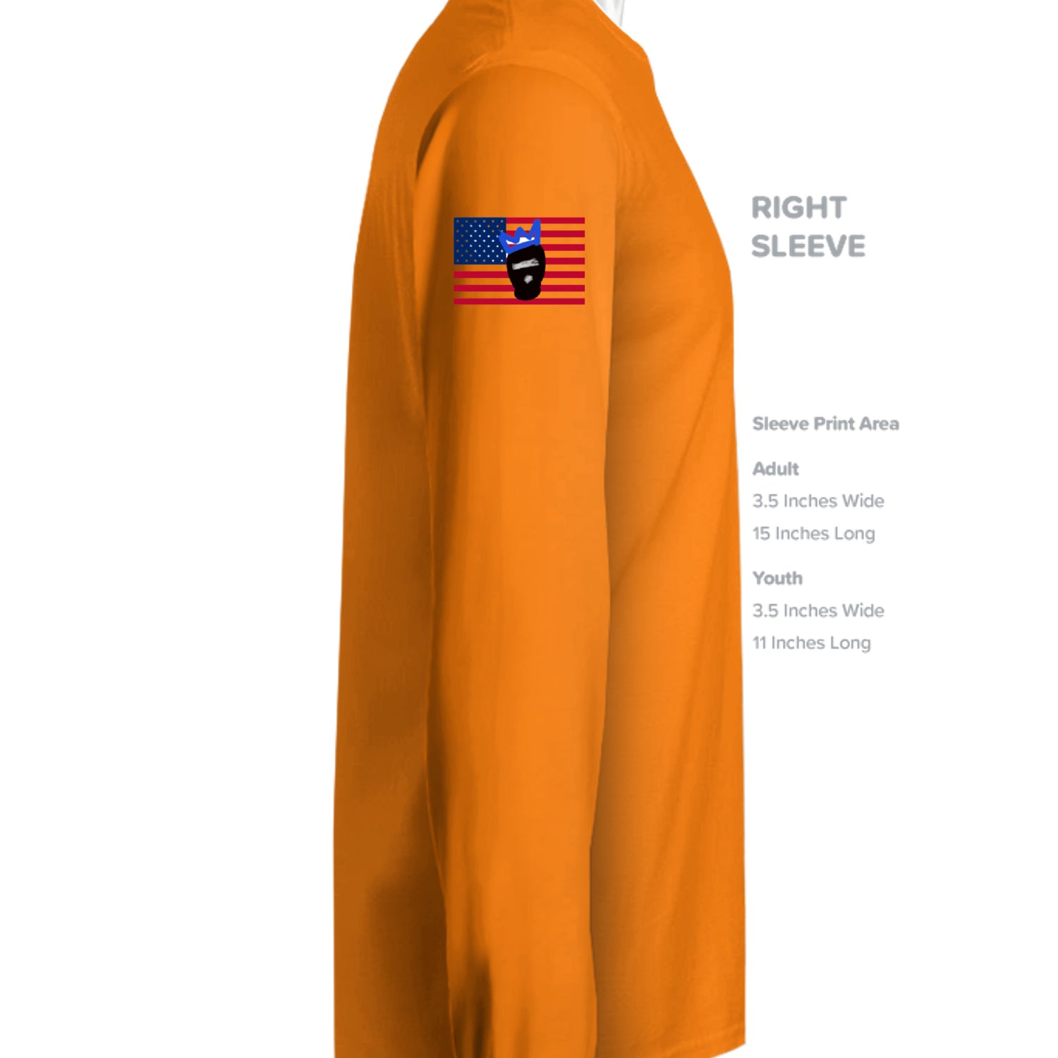 SAFETY ORANGE - N3165 - SLEEVE_RIGHT