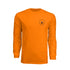 The Builders Tee – orange long sleeve construction workwear shirt, front view